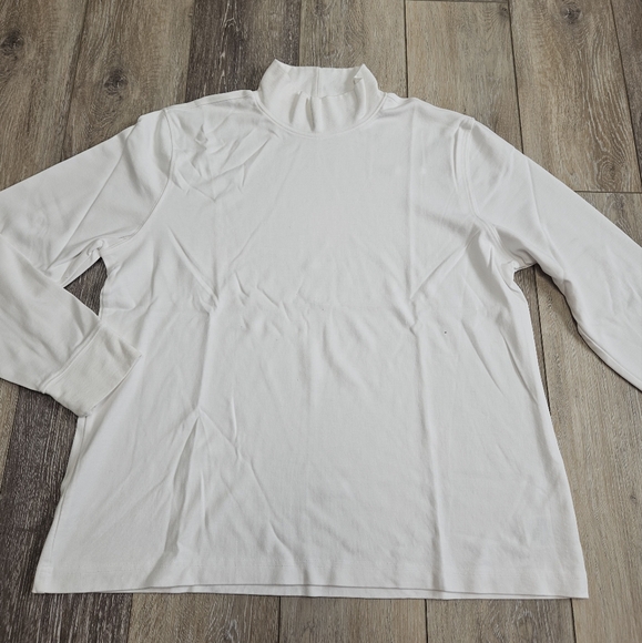 Lands' End 3 Piece Bundle Mock Turtle Neck Long Sleeve Top Women's Large Petite - Picture 2 of 13